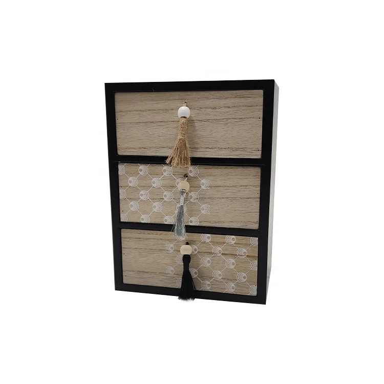 China Home Decoration Wholesale Multifunctional Small Wooden Wood Storage Box For Storage