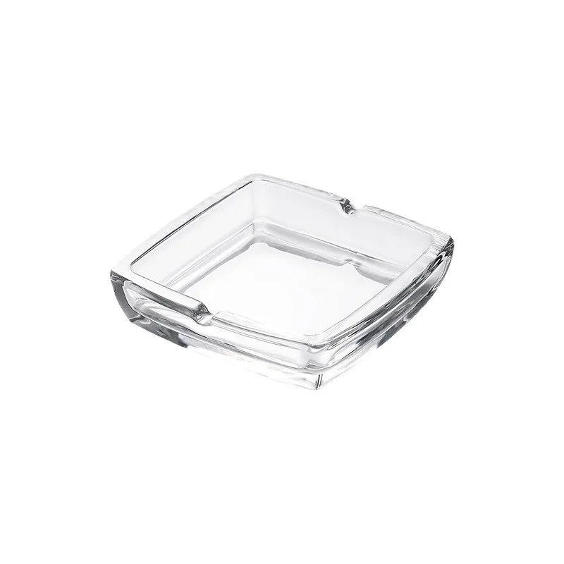 Wholesale Ashtray Machine-pressing Square Glass Mini Cute Ashtray