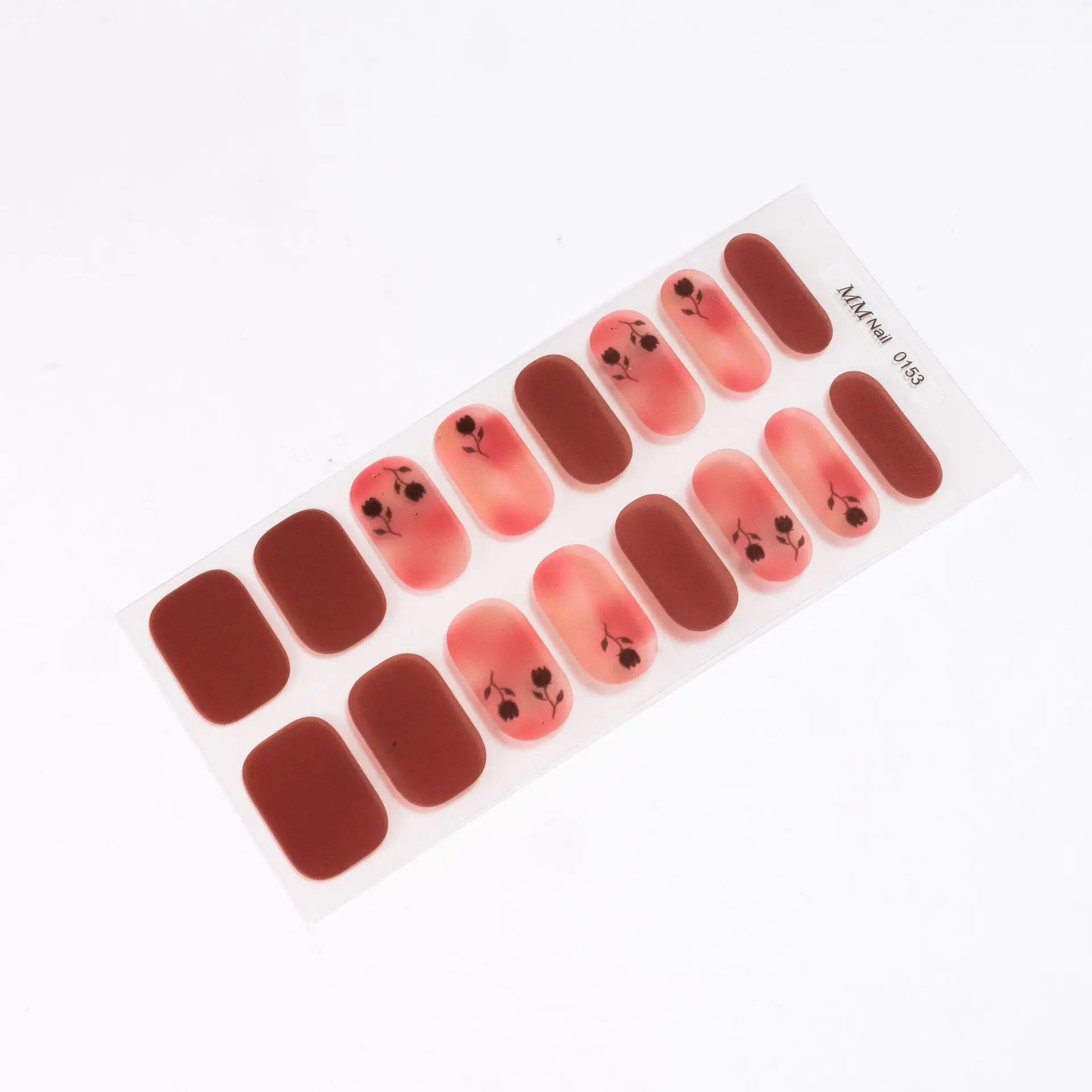 Custom UV Gel Nails Semi Cured Nail Polish Sticker Wraps Strips Wholesale Full Cover Imitation diamond UV Gel Nail polish film