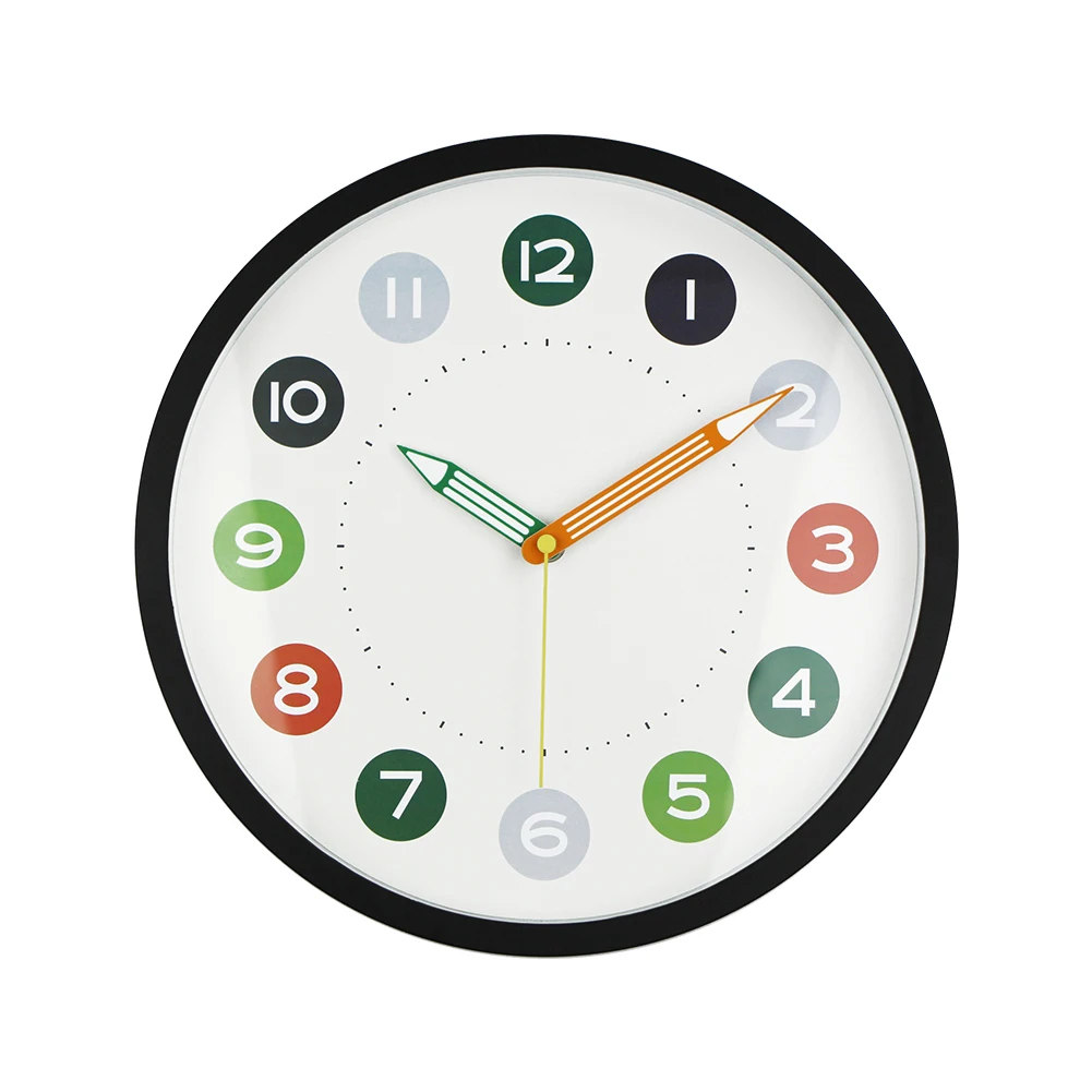 Настенные пластиковые часы для детей 12 дюймов