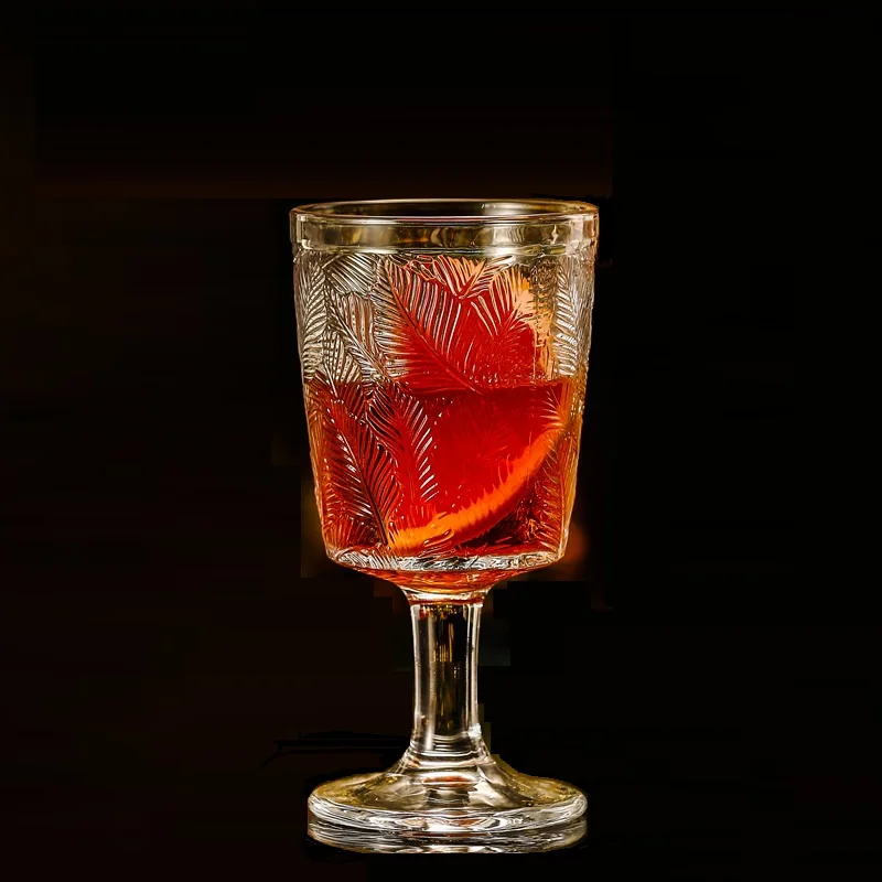 Wholesale Classic Goblet Party Glasses 300ml Wine Glasses Goblets Iced Tea Glasses Beverage Stemmed Glass Cups