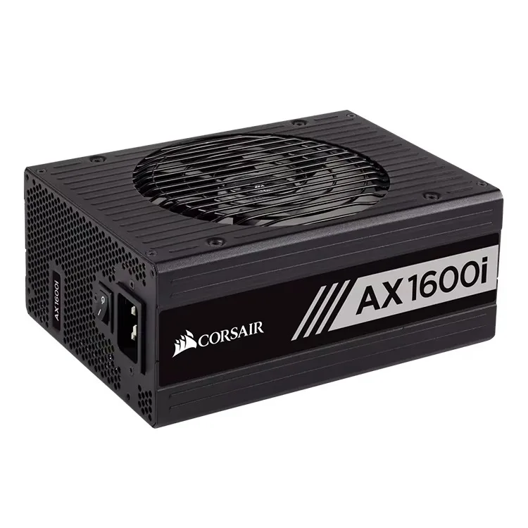 COR-SAIR серии AXi, AX1600i, 1600 Ватт, 80 + титановый Сертифицированный, полностью модульно-цифровой источник питания (CP-9020087-NA)