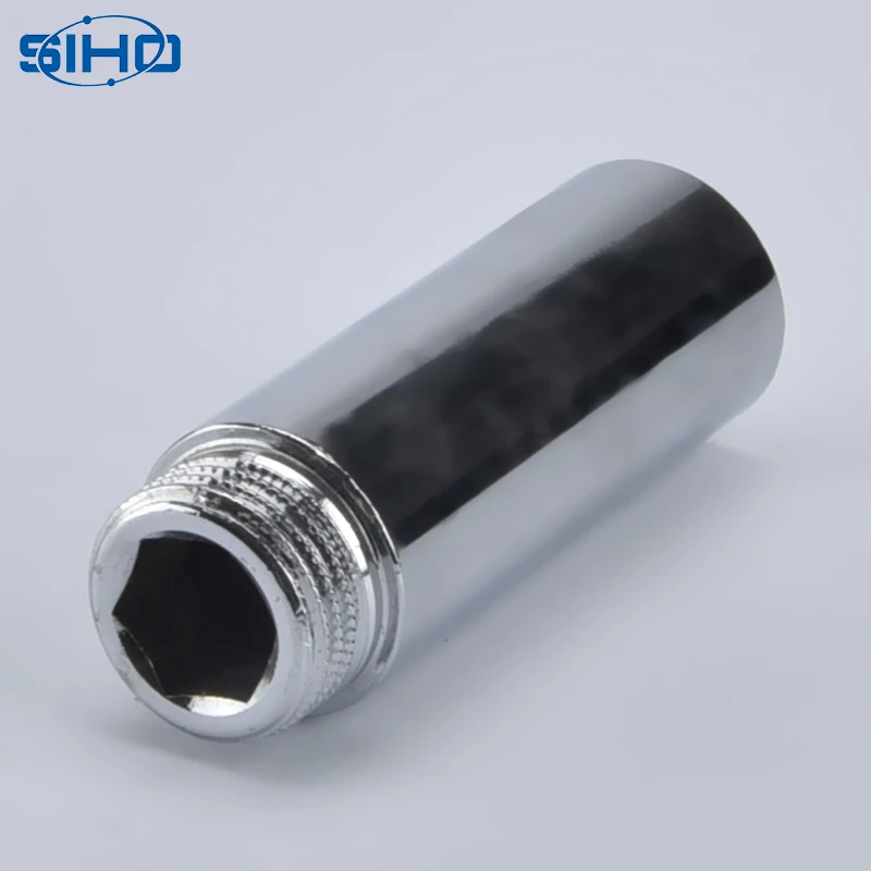 Латунный удлинитель для труб, фитинги для санитарных аксессуаров, основа, масло, вода, газ, желтый, латунный Цвет, мужской квадрат, равноценный