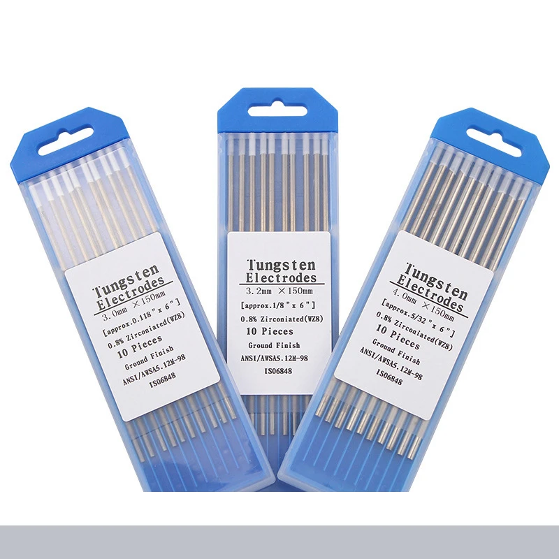 WZ8  white head argon arc welding tungsten electrode tungsten needle 1.6/2.0/2.4/3.0/3.2*150