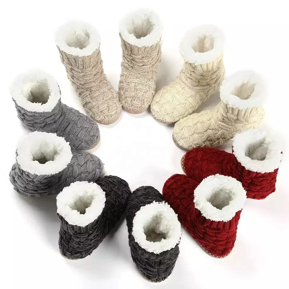 Factory Direct Wholesale Winter Warm Sheepskin Fur Boots Waterproof Furry Uggh Snow Boots For Women