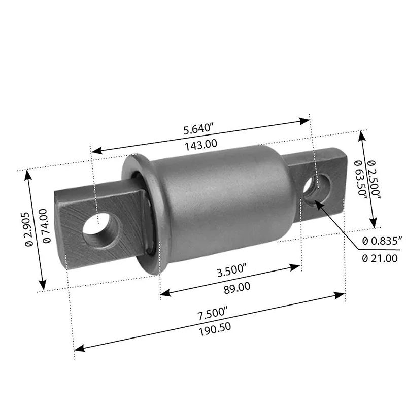 Suspension parts rubber spring eye bushing 3538115C1 16-16412-000 MR782 torque rod bush for freightliner truck