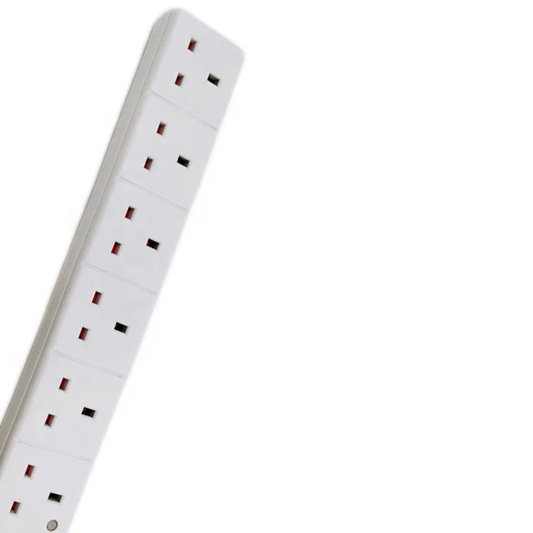 ASTA Approved 6 Way UK Socket Power Strip