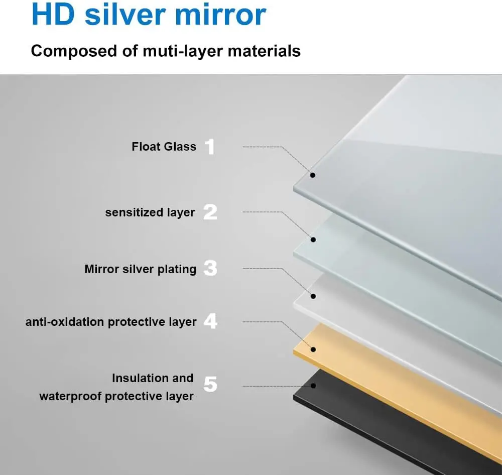 Wall full mirror smart bathroom led full length mirror with light espejo led touch