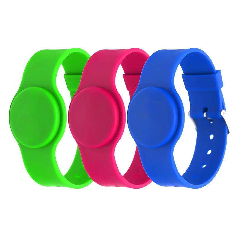 Eco Friendly 125khz EM4100 Blue red Green Orange Waterproof Silicone id Wristband,RFID Bracelet,RFID Wristband