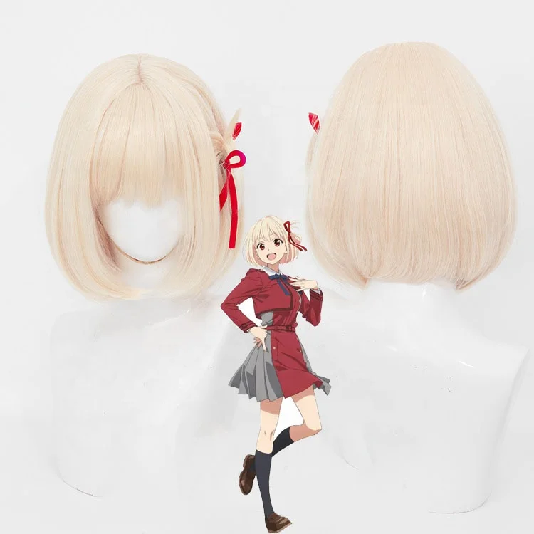 Anime Lycoris Recoil Takina Inoue Chisato Nishikigi Cosplay Wig Prop