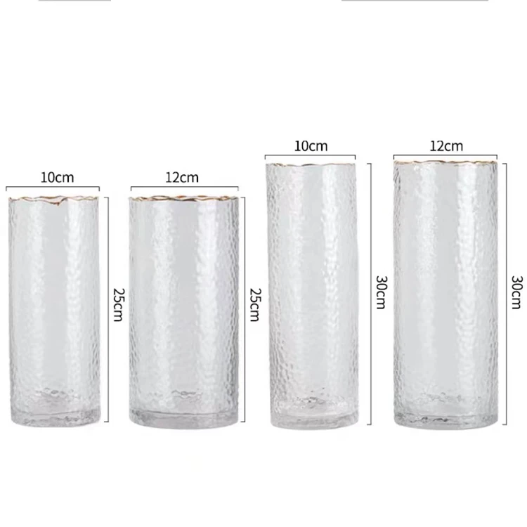 Цветочная стеклянная ваза от производителя, Набор цветных стеклянных цилиндров, Свадебные центральные части