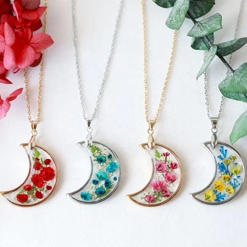 customized jewelry choker necklace Handmade hawaii Flower Moon Necklace 2023