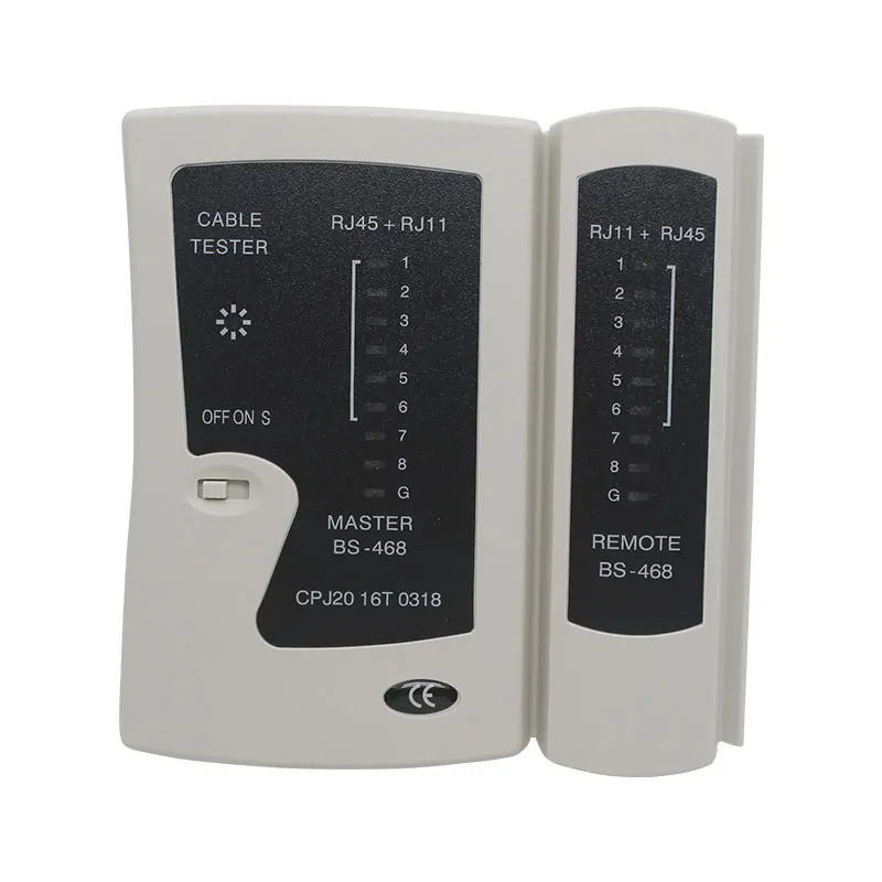 BS 468 Network Tester Repair Tool Multi Function Local Area Network Tester RJ11 RJ45 Portable Cable Tester LAN Network