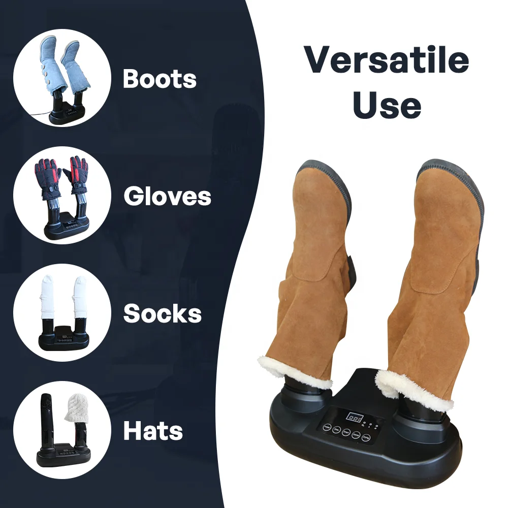 Shoe Dryer With Timer portable Electric Shoe Warmer Ozone Sterilizer Dehumidify Ozone Helmet Dryer Ski foot Boot Dryer