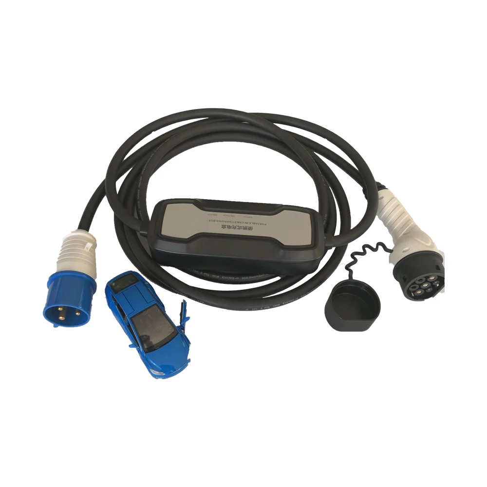  Фишер зарядное устройство EVSE level2 IEC 62196 Тип 2 32A однофазный 5 м портативный AC