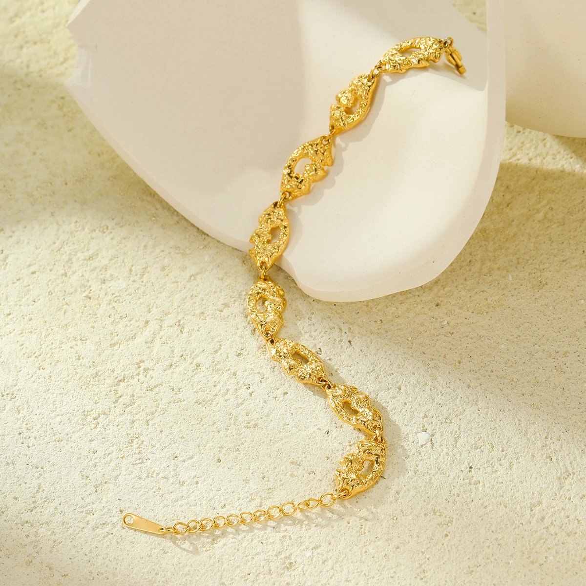 Women Gift Zircon Beaded Chain Bracelet Set Punk Stack Fashion Hand Jewelry