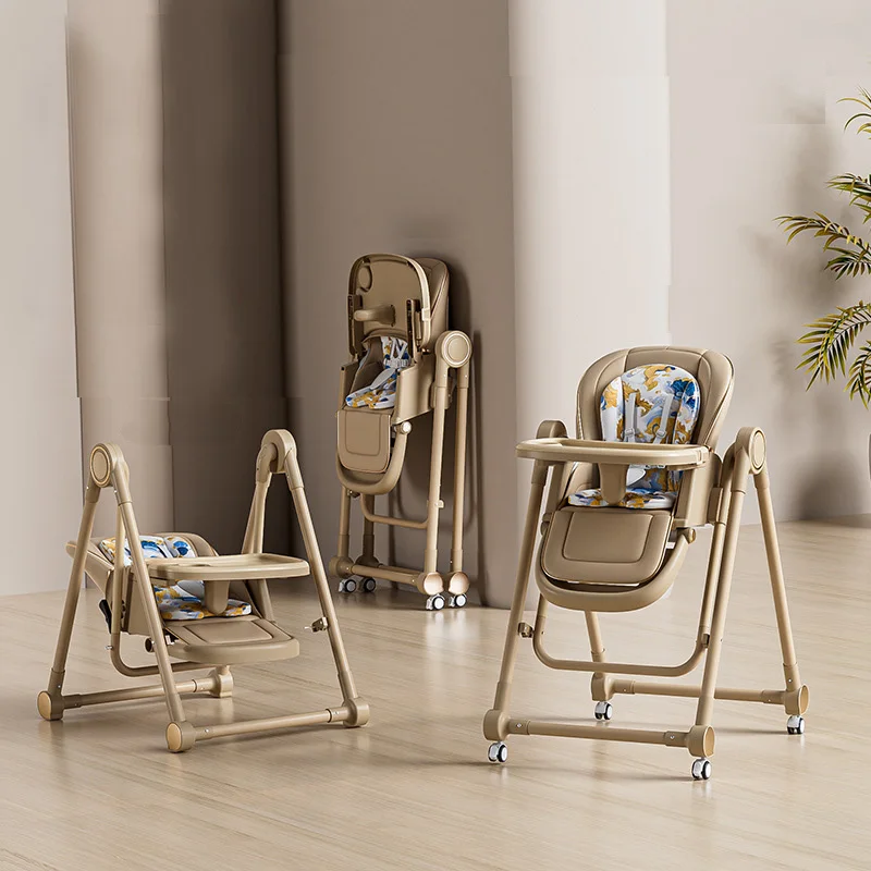 Cheap Adjustable Multifunctional Baby Booster Seat 3 in 1 Portable Plastic Baby High Chair With wheels