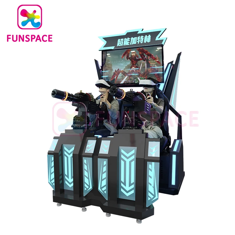 Funspaces VR Arcade Game Machine Virtual Reality Arena Gun Game Simulator 9D VR Shooting