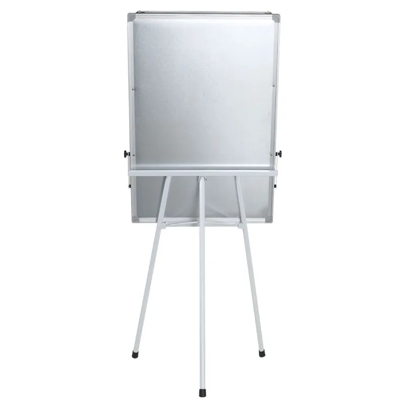 Cheapest 90x60cm home office use mobile flip chart board height adjustable writing surface white stand with tripod