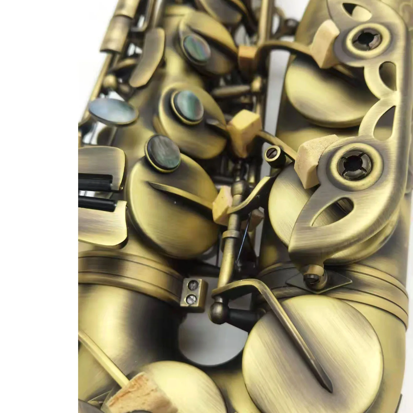 Factory directly selling students model yellow brass antique copper alto saxophone