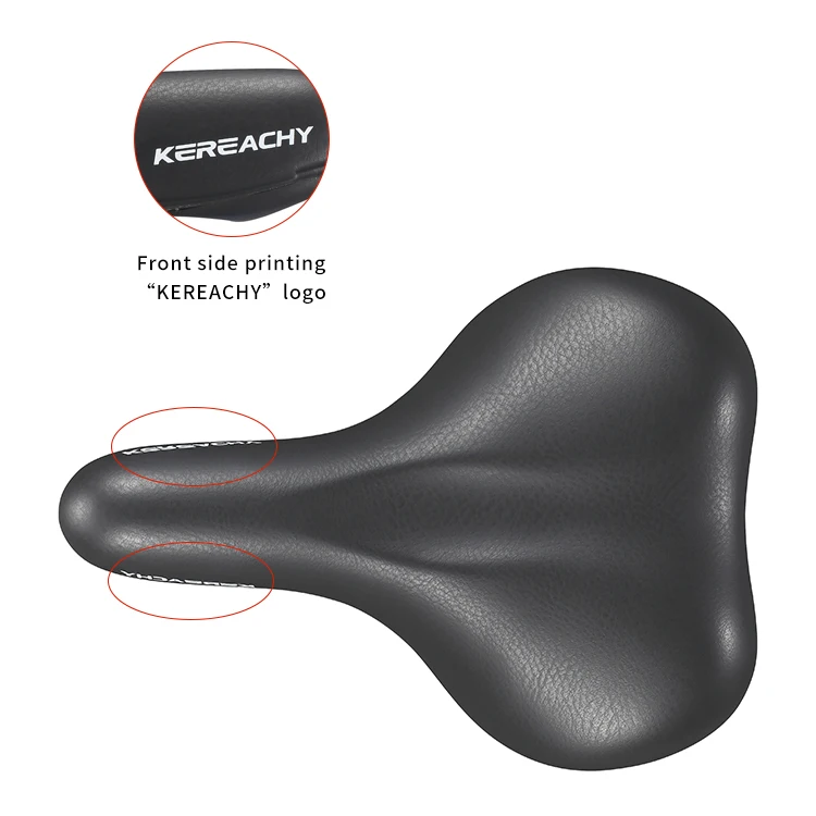 KEREACHY  Factory Direct Sales bicycle parts bicycle seat cushion PVC leather surface road mountain bike seat cushion saddle