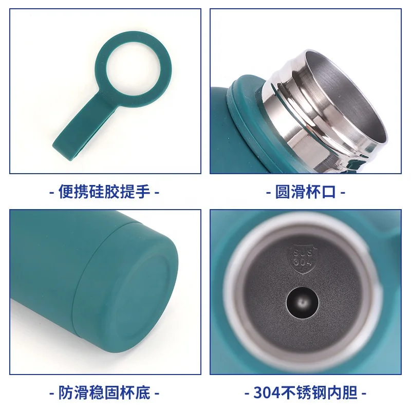 17oz 500ml custom stainless steel vacuum bottle outdoor sports water bottle travel with rubber paint