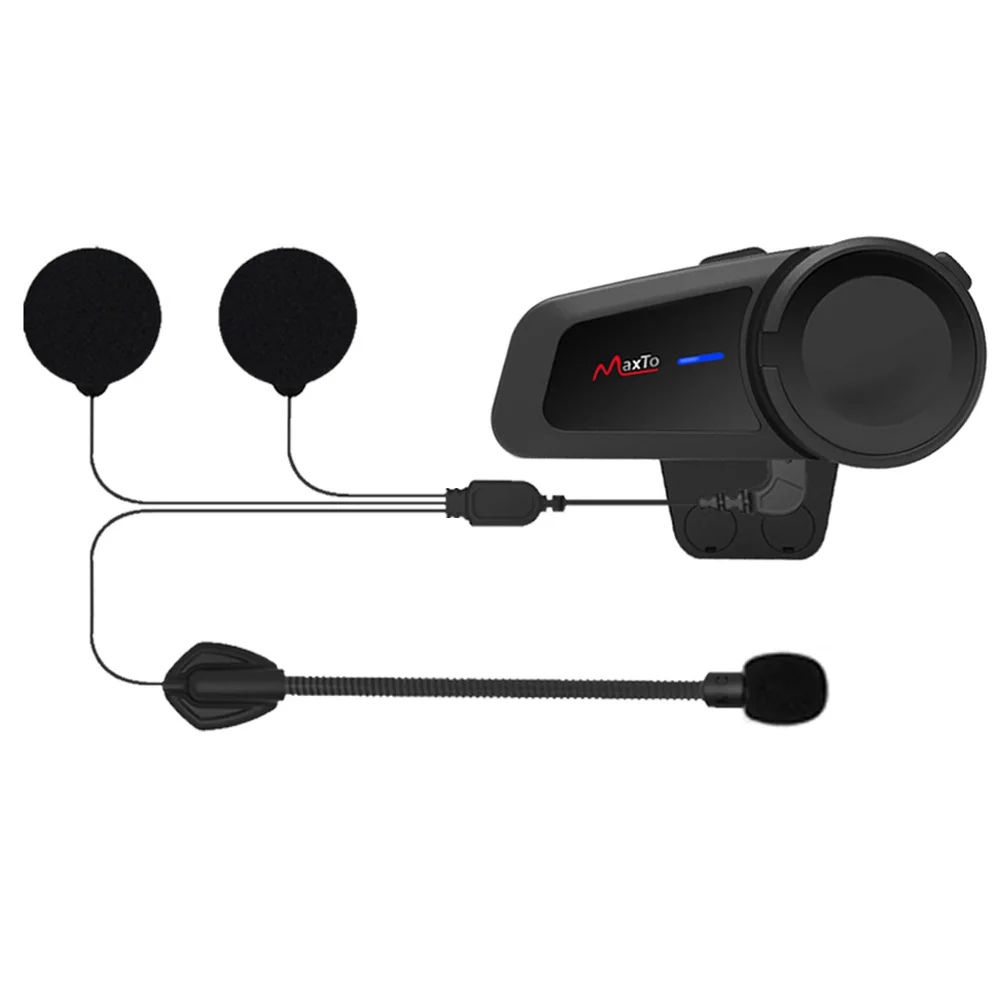 2021 Hot Selling Durable Rechargeable Black Wireless Intercom M2 Helmet Headset custom headphones