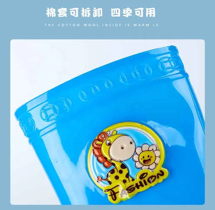 
On Sale Colorful Fashion Shoes Cute Children Pvc Waterproof Baby Cheap Kids Rain Boots 