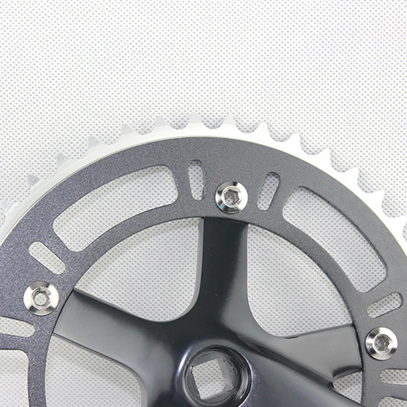 Wholesale track bike crankset 46T bicycle crank freewheel single speed road bike crank fixe Cassetes