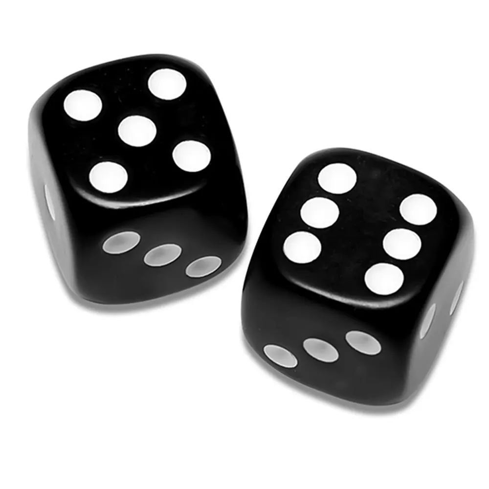 Rolling Dice Plastic Gaming 12mm Parties Board Game Six Sided Party Club Bar Entertainment Gaming 10pcs Black Dnd  Dices