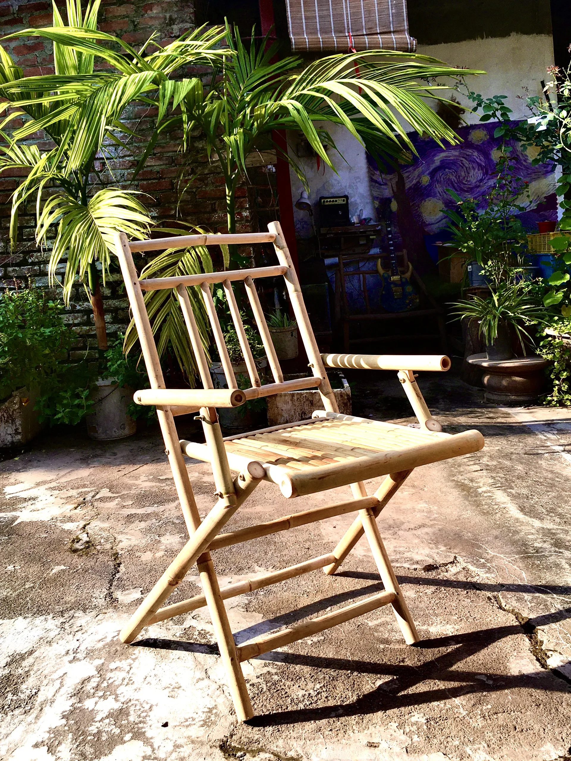 Garden Bamboo Long Chair Modern Furniture Color Feature Weight Eco Origin Wholesale Bamboo Long 1 Made in Vietnam