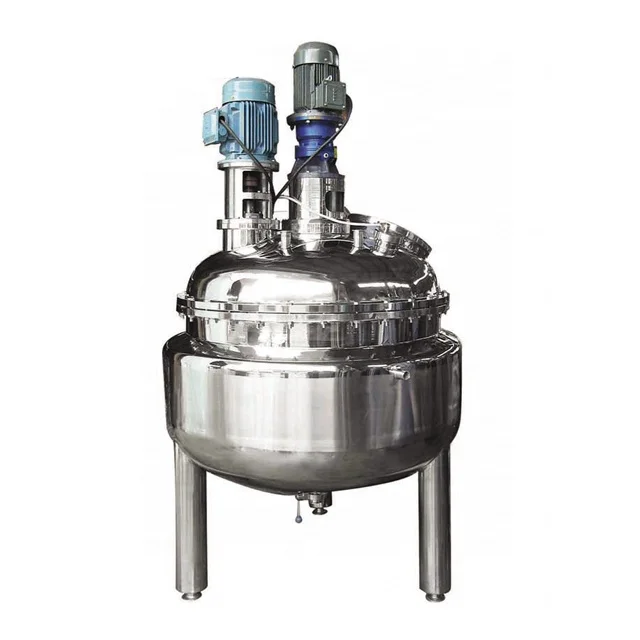 stainless steel beverage storage tank milk mixing tank wtih agitator
