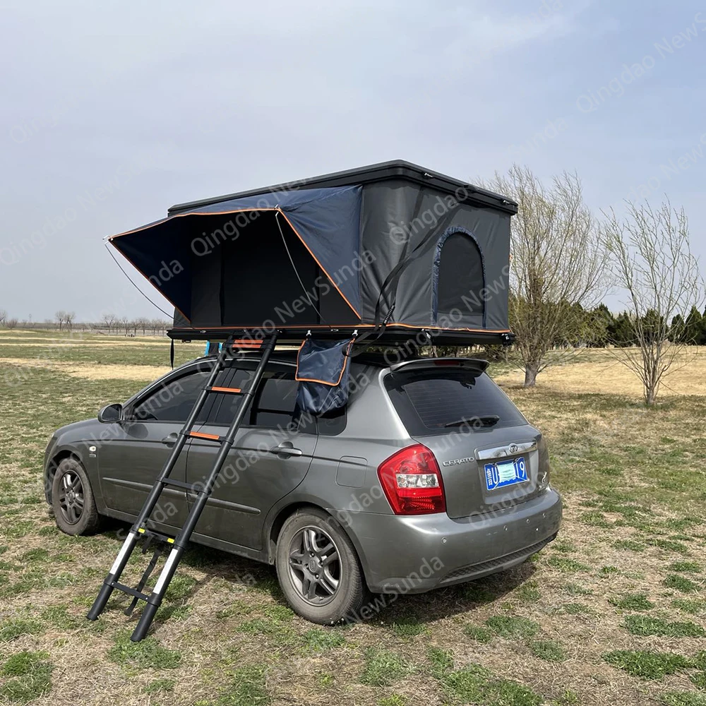 Customized  Waterproof  Roof Top Tent Lightweight Adventure Outdoor 2-3 Person Roof Tent Escape Aluminum Car Roof Top Tent box