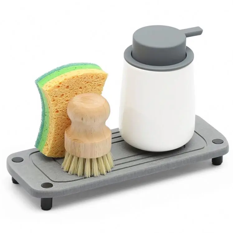Kitchen Sink Caddy With Dividers Organizers For Soap Small Instant Dry Organizer Sponges Holder Aesthetic Space Aid Fast Drying