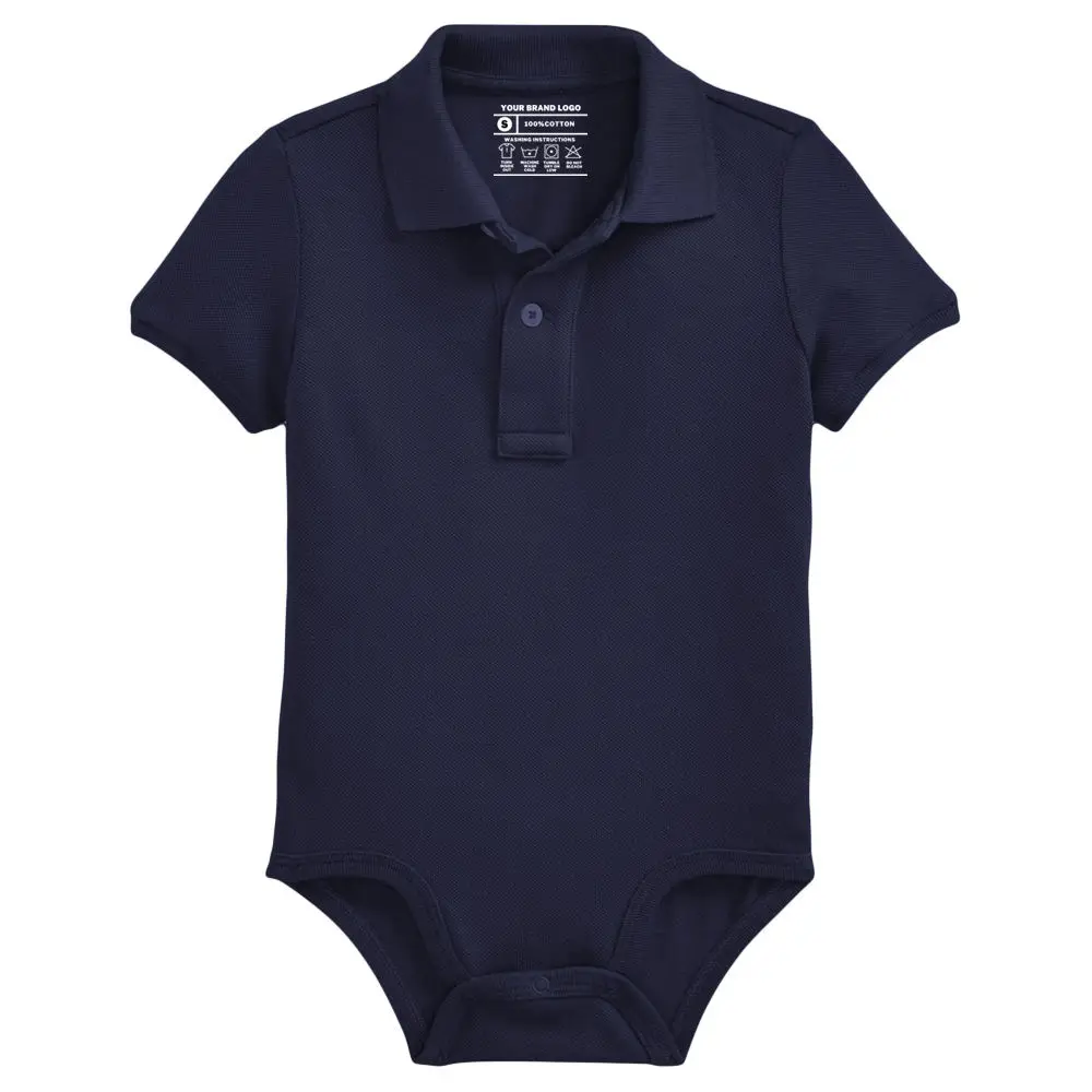 Boys Baby Rompers Summer Polo Shirt Infant Jumpsuit Solid Cotton Girls Clothing Short Sleeve Newborn Baby Clothes