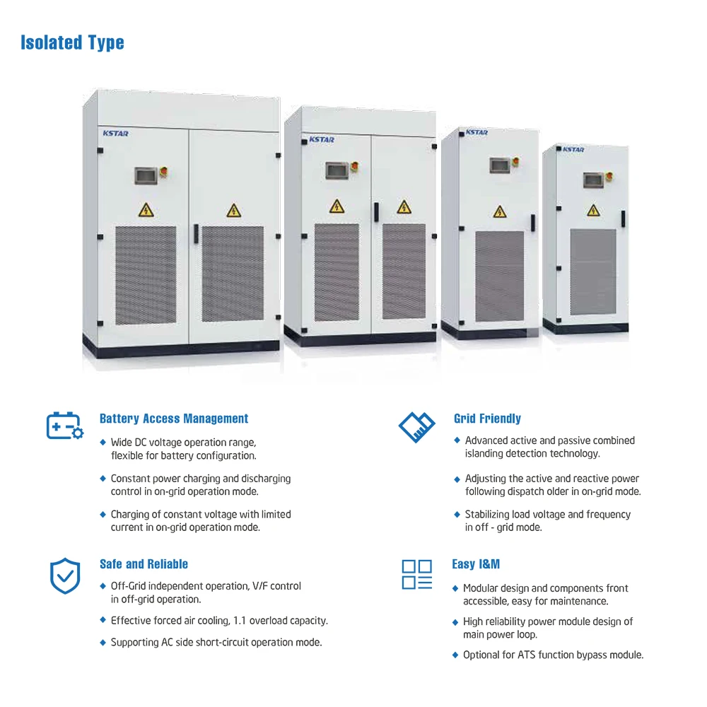 On Grid 50KW 100KW 150KW 250KW 500KW Bidirectional Converter Power Conversion System Hybrid Inverter