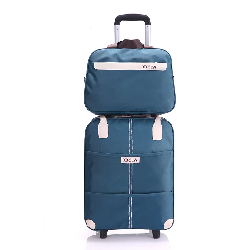 OEM ODM Manufacturer Custom Logo  Travelling Bags Folding Compression Storage Luggage Bags Trolley Travel Suitcase Sets Luggage