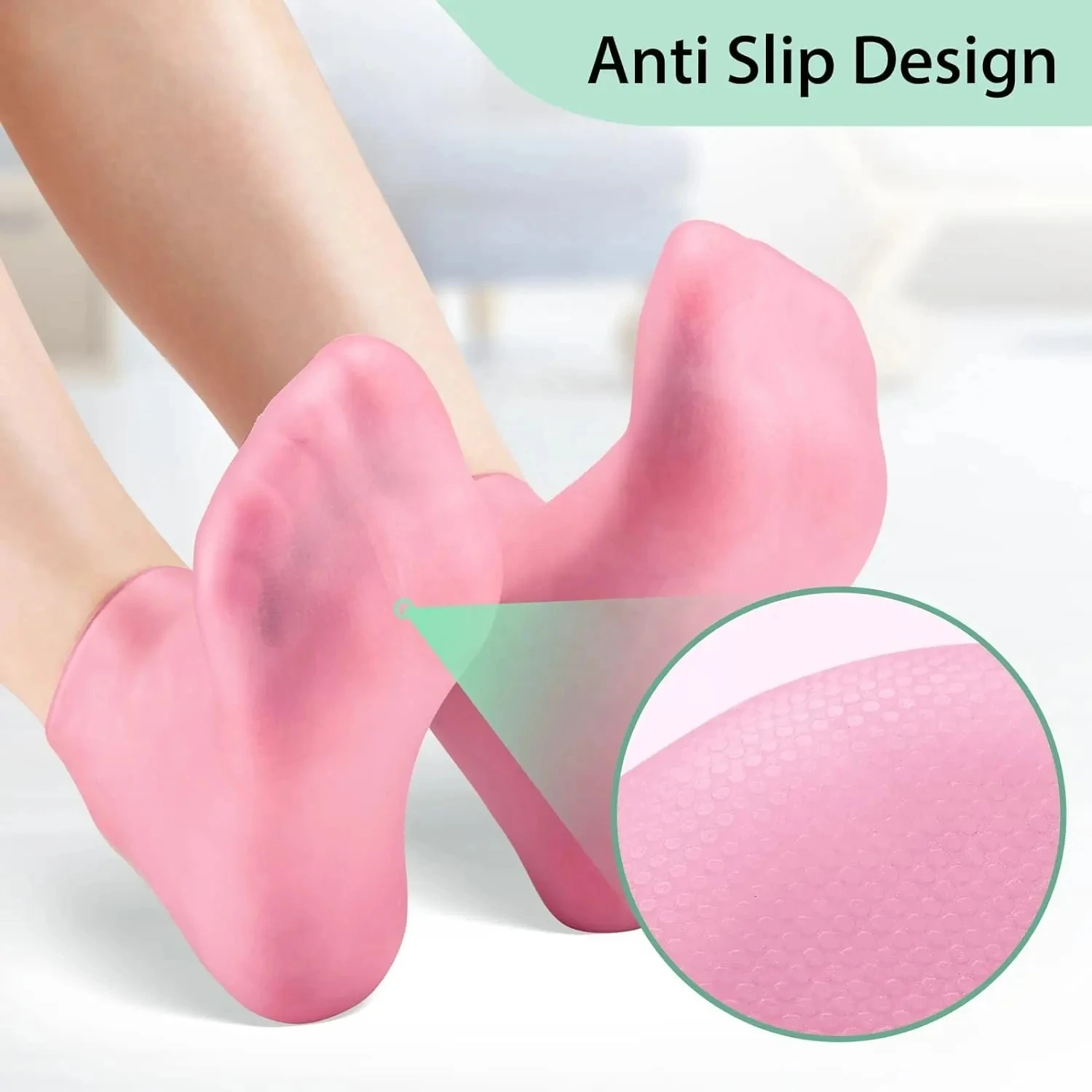 Silicone Moisturizing Gel Socks Breathable Socks Elastic Soft Non-slip Moisturizing Sock For Women Foot Care