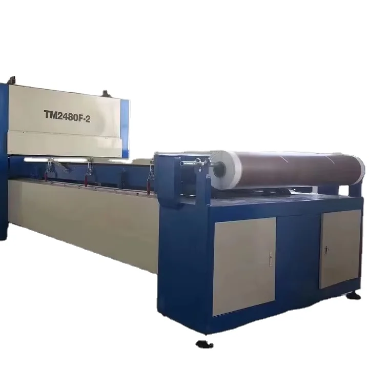LD Machinery TM2480 automatic vacuum forming negative pressure pvc film laminator suction machine for door sheet door plank