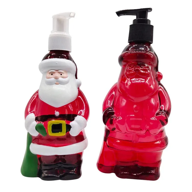 Wholesale High Quality Deep Moisturizing 320ML Father Christmas Shape Liquid Hand Wash Soap for Kids