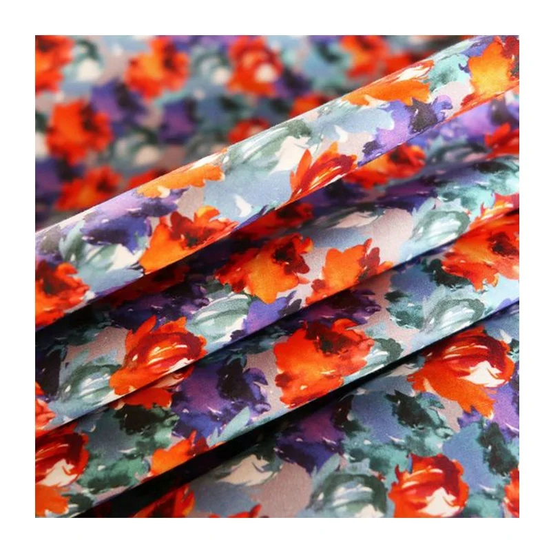 Print Mull Fabric 100% Organic Cotton Fabric Pants Fabric Digital Printed Accept Custom Designs Plain 100% Contton 40*40