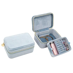 Hot Products Travel Plastic Storage Box Portable Mini Velvet Jewelry Tray