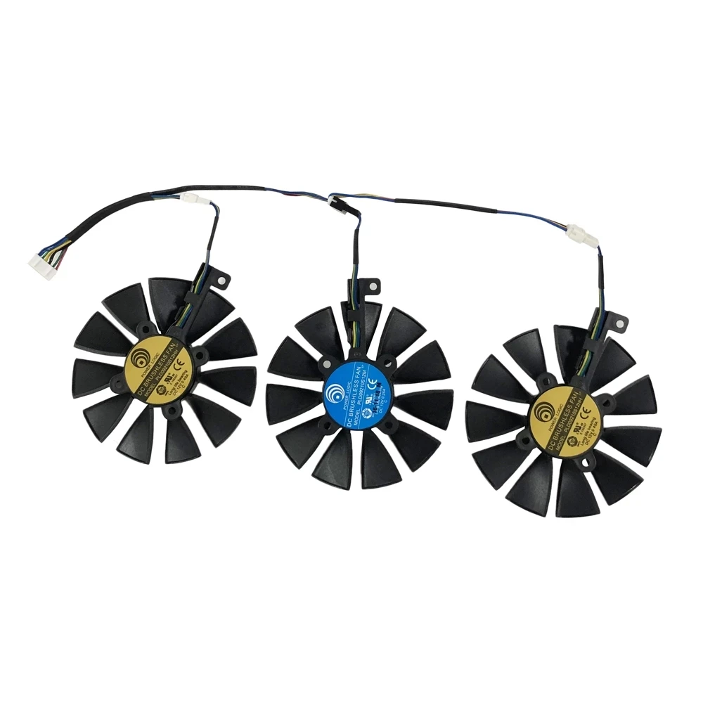 Компьютер видеокарты вентилятор охлаждения GPU VGA Cooler как замена для ASUS R9 ярости 4G 4096