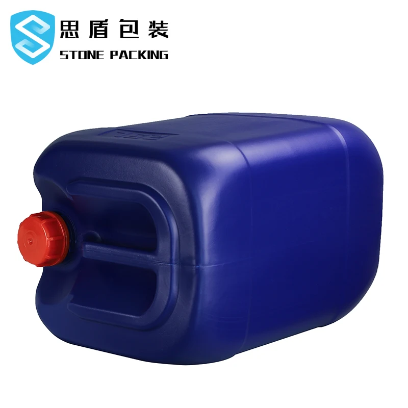 25kg Plastic Barrel Food Grade Square Jerrycan Hdpe 25 Litre Chemical Drum Blue 25 Kg Bucket Container In Stock