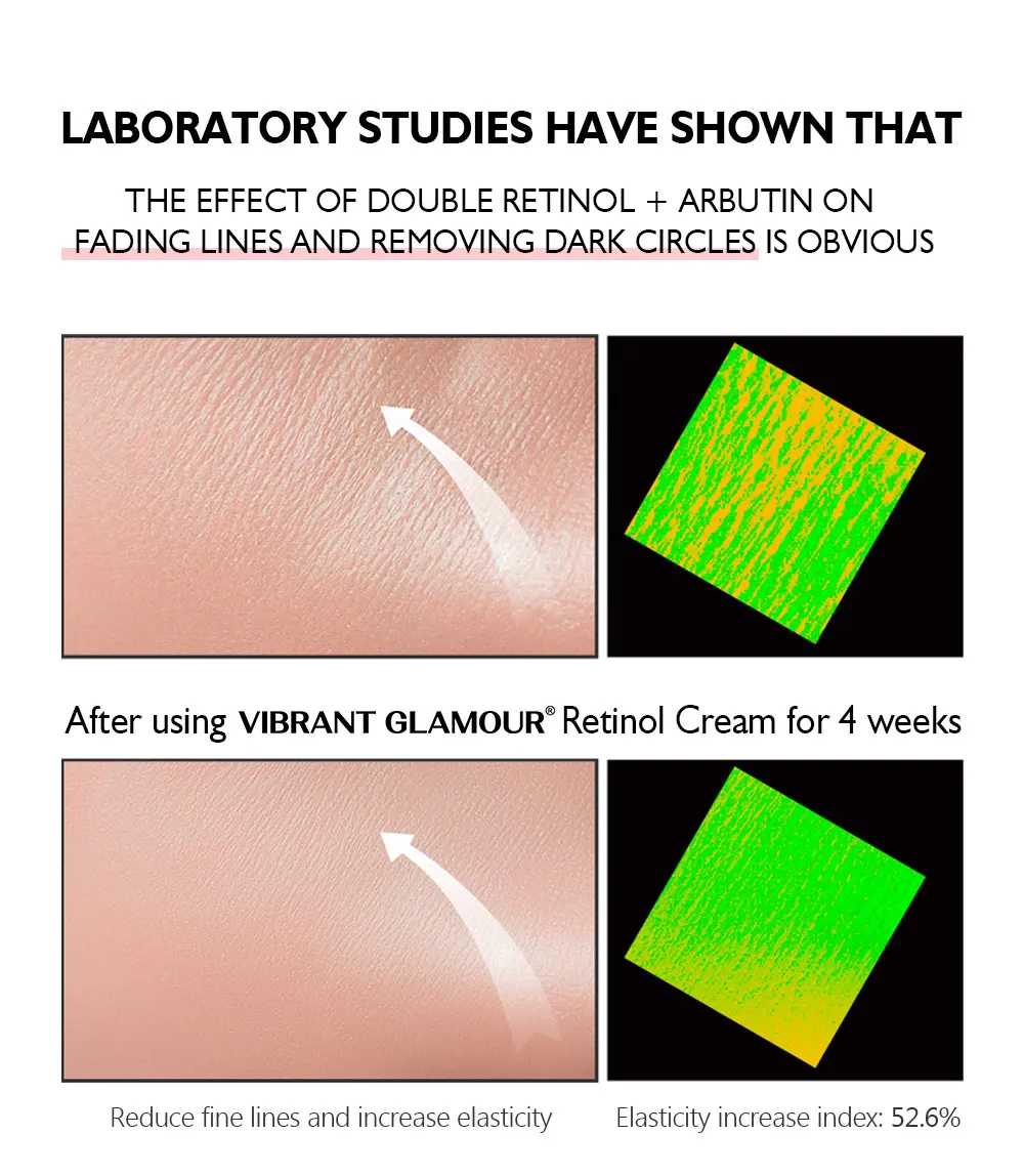 VIBRANT GLAMOUR Moisturizing Whitening serum Firming Fade Fine Lines Anti-wrinkle Anti-aging Deep face Care Retinol Face Serum