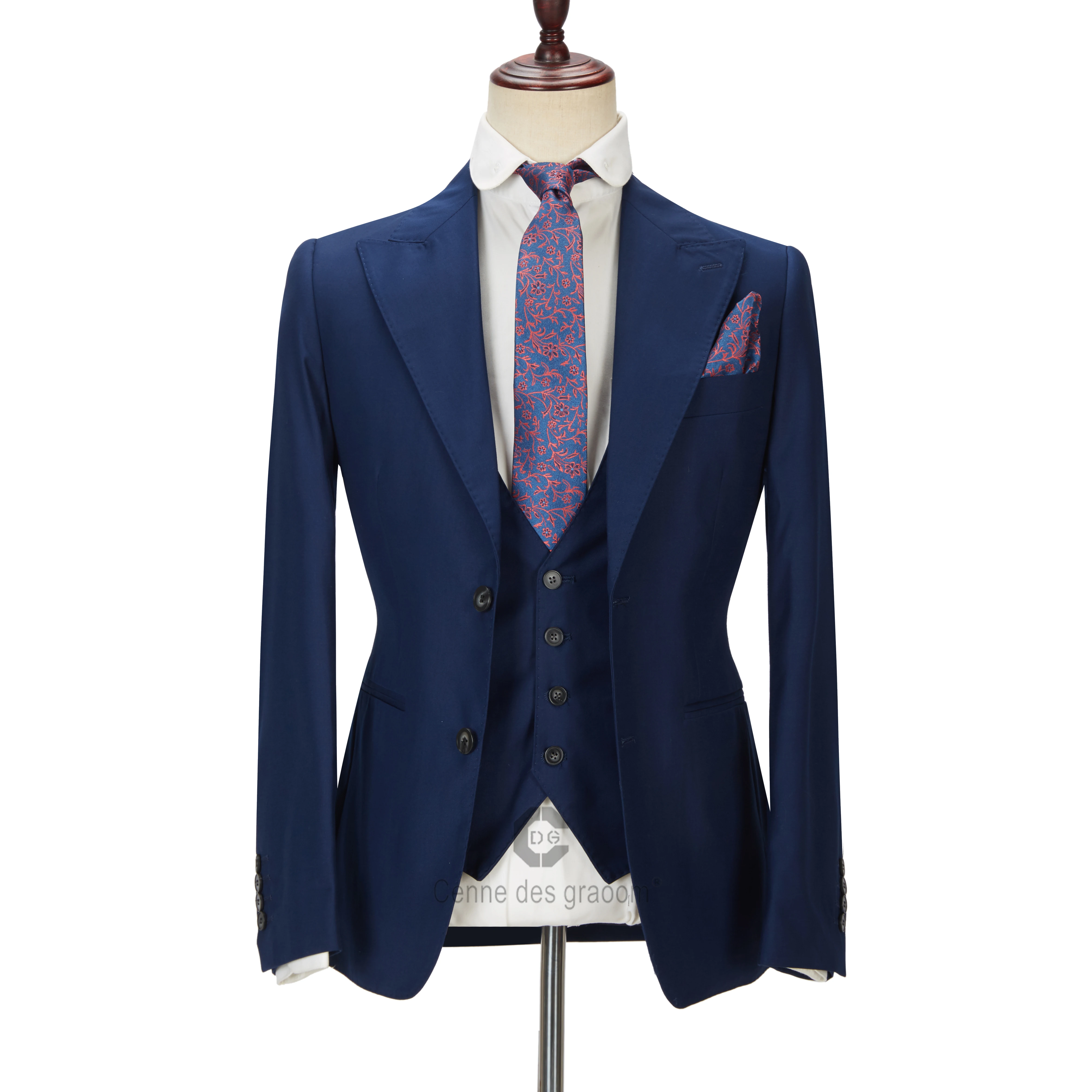 New Design Italy Design Men Suit Navy Blue and Business Suit