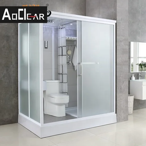 Modular bathroom pod prefab steam shower all in one bathroom with toilet