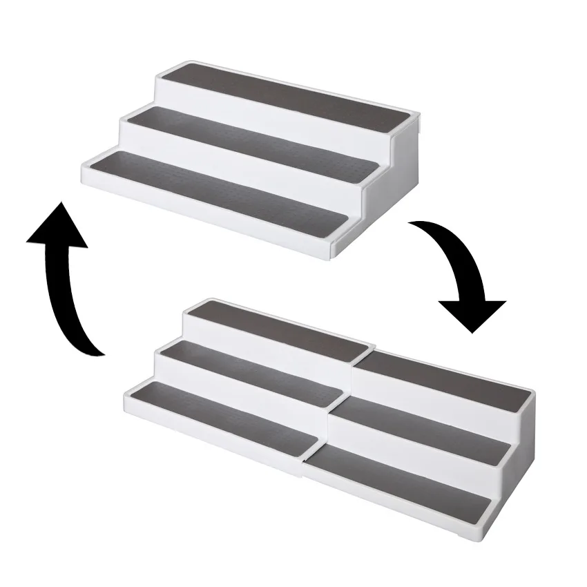 Countertop Storage Kitchen Cabinet Organizer 3 Tier Plastic Spice Rack drawer organizer