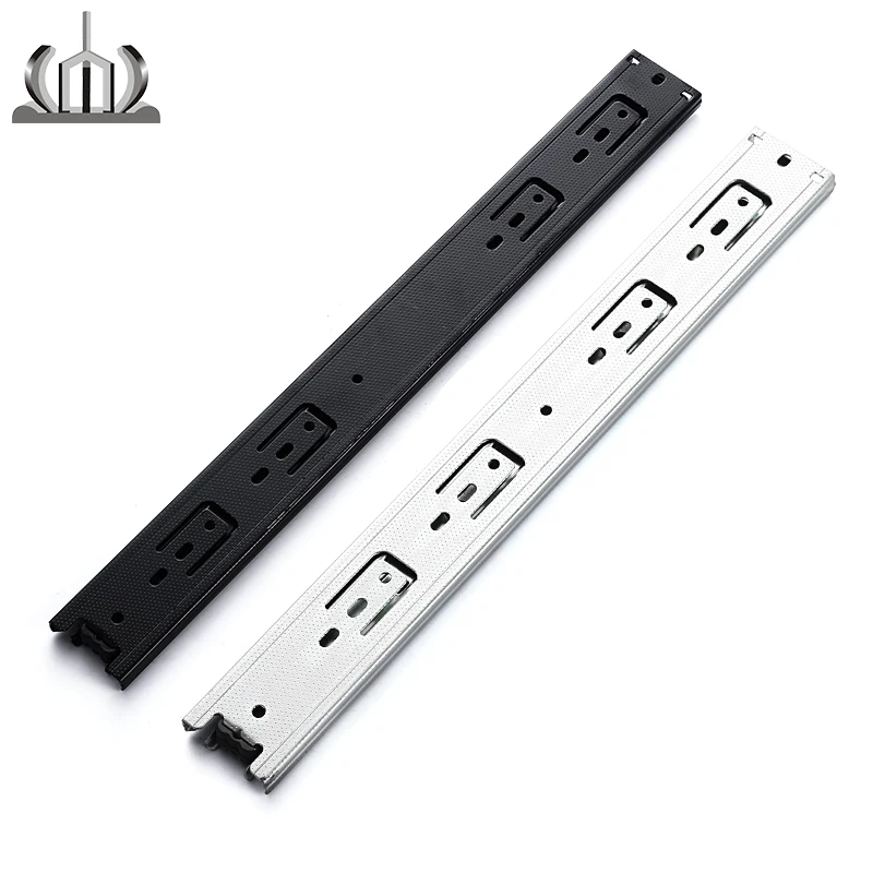 RENXING bayonet dtc rail 3 fold channel ball bearing drawer slide drawer track drawer guides rail