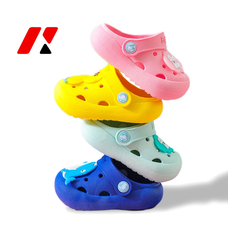 Оптовая продажа детские сабо милые Мультяшные удобные мягкие тапочки из ПВХ для мальчиков